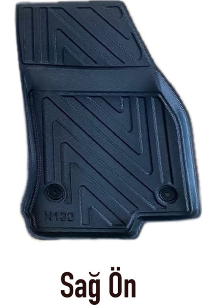 Ford Connect 2023 Sonrasi Panelvan Için 5,5d Carbon Style Havuzlu Paspas - Tpe Malzeme
