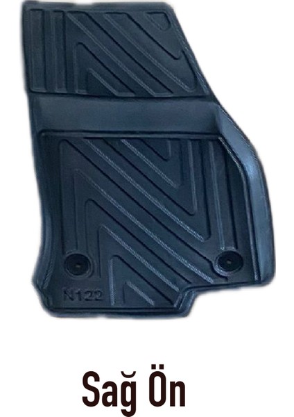 Ford Connect 2023 Sonrasi Için 5,5d Carbon Style Havuzlu Paspas - Tpe Malzeme