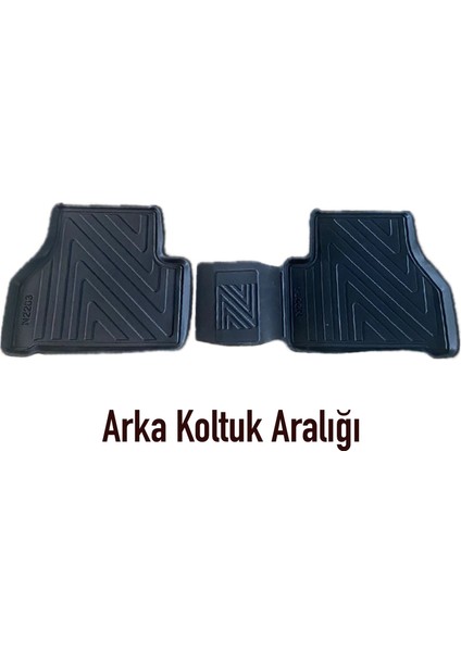 Ford Connect 2023 Sonrasi Için 5,5d Carbon Style Havuzlu Paspas - Tpe Malzeme