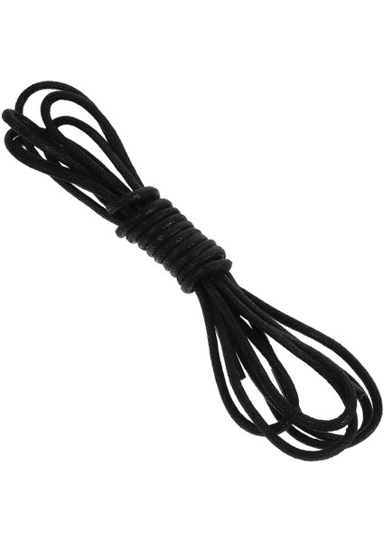 80 cm Siyah Mumlu Klasik Ayakkabı Bağcığı