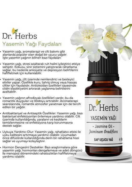 Yasemin Uçucu Yağı 10 ml