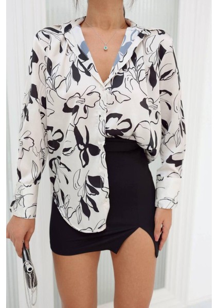 Pırlanta Düğme Detaylı Saten Gömlek fiyatları