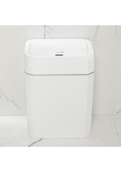 4147 Hareket Sensörlü Sessiz Kapatma Çöp Kutusu Banyo Mutfak Pilli Çöp Kovası Kapaklı Banyo Çöp Kovası 12 Litre