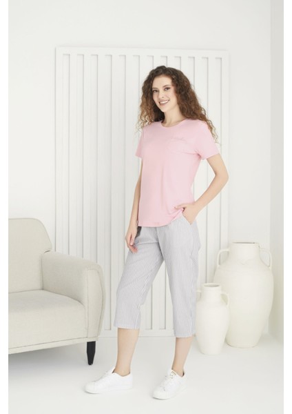 3006 Kadın Pijama Takım -Yeşil - - Xl