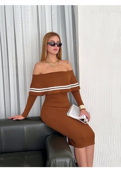 Kadın Fırsat Ürünü Adonna Yaka Idi Boy Triko Elbise