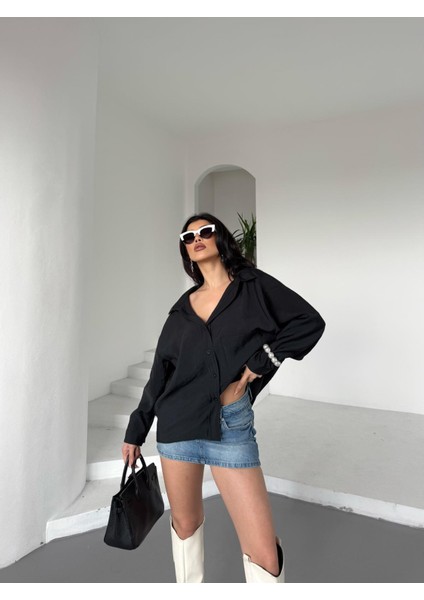 New Season Modal Oversize Gömlek Standart / Oversize Gömlek