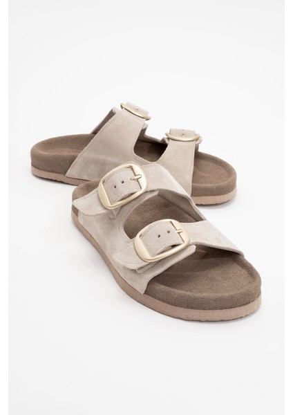 Ovesta Açık Bej Çift Bantlı Kadın Terlik