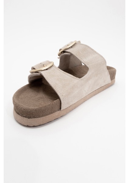 Ovesta Açık Bej Çift Bantlı Kadın Terlik modelleri