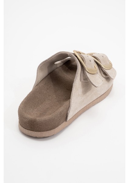 Ovesta Açık Bej Çift Bantlı Kadın Terlik fırsatları