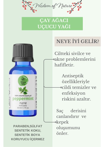 Çay Ağacı Uçucu Yağı (Tea Tree Essential Oil) Saf ve Doğal 30 ml
