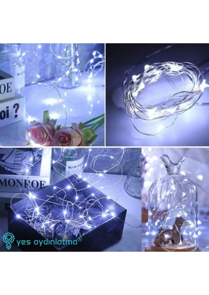 Pilli Peri LED 5 Metre Beyaz Işık