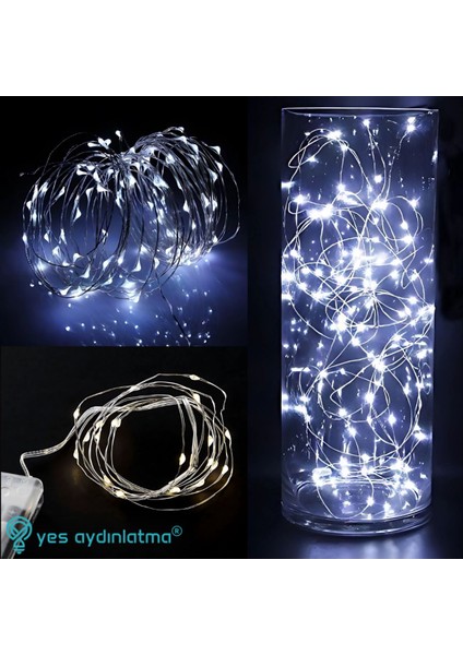 Pilli Peri LED 5 Metre Beyaz Işık modelleri