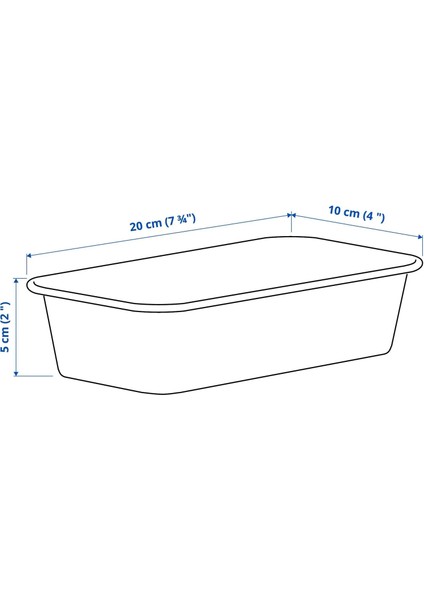 4 Adet Dolap Içi Düzenleyici Kutular 10 x 5 x 20 cm Ikea 4'lü Set Organizer Masaüstü Çekmece Içi Saklama