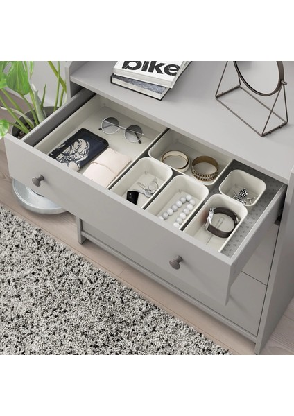 4 Adet Dolap Içi Düzenleyici Kutular 10 x 5 x 20 cm Ikea 4'lü Set Organizer Masaüstü Çekmece Içi Saklama