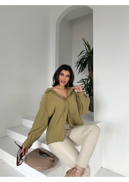New Season Modal Oversize Gömlek Standart / Oversize Gömlek
