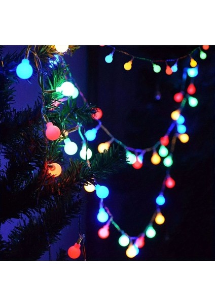 Siyah Kablolu Renkli Top LED 3 Metre