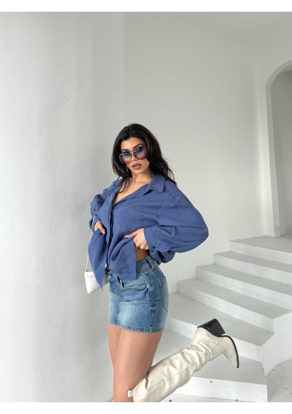 New Season Modal Oversize Gömlek Standart / Oversize Gömlek