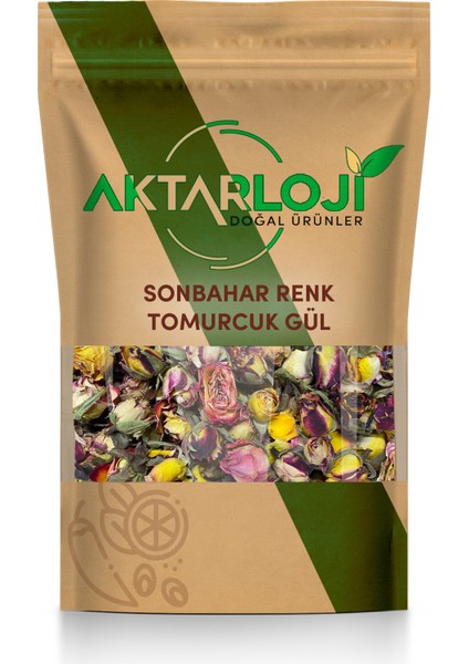 10 gr Sonbahar Renkli Karışık Tomurcuk Gül Kurusu