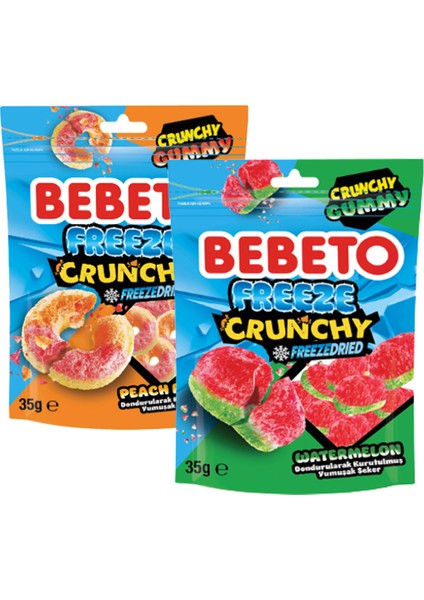 Freeze Crunchy Şeftali ve Karpuz 35 gr 2 Adet