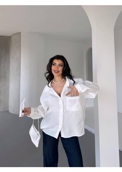 New Season Modal Oversize Gömlek Standart / Oversize Gömlek