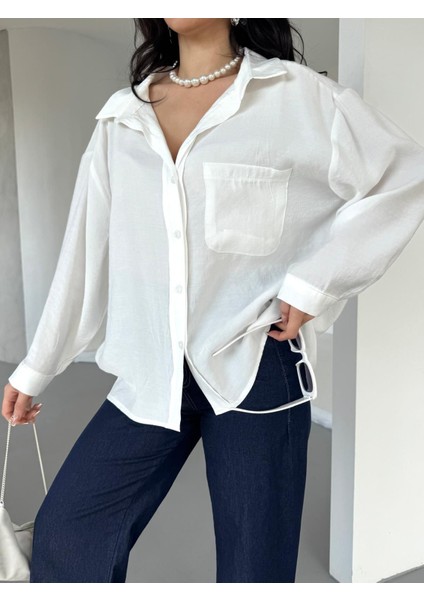 New Season Modal Oversize Gömlek Standart / Oversize Gömlek