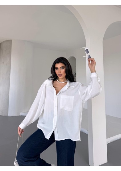 New Season Modal Oversize Gömlek Standart / Oversize Gömlek