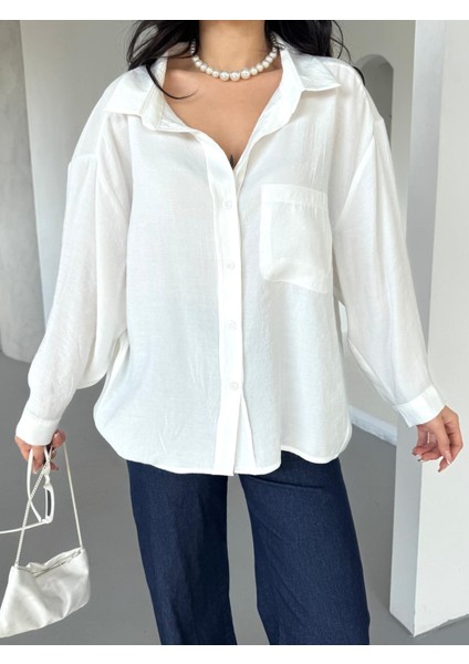 New Season Modal Oversize Gömlek Standart / Oversize Gömlek