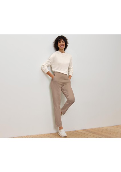 Jogger Pantolon, Bej