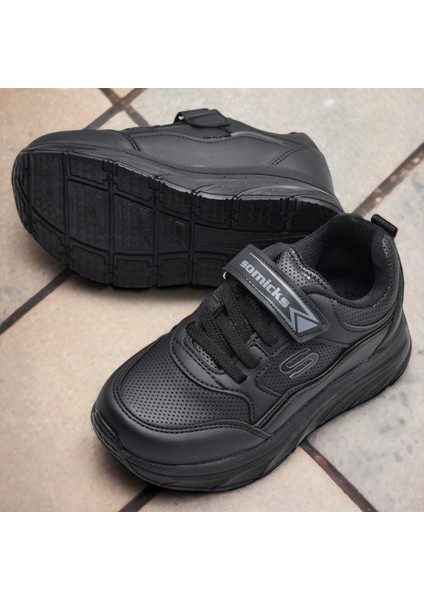 101Ç Taban Çocuk Spor Ayakkabı Unisex Çocuk Spor Ayakkabı Cırtlı Çocuk Spor