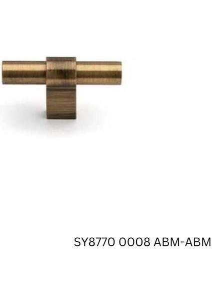 Düğme Mobilya Kulbu Antik Sarı Renk Kulp (SY8770 0008 Abm-Abm)