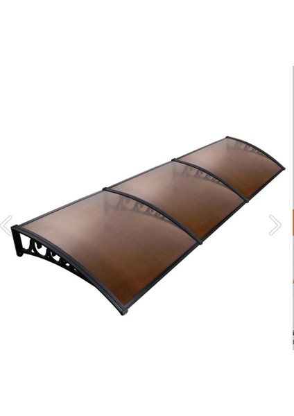 Kapı Üstü Pratik Sundurma 360 x 80 cm Siyah-Bronz