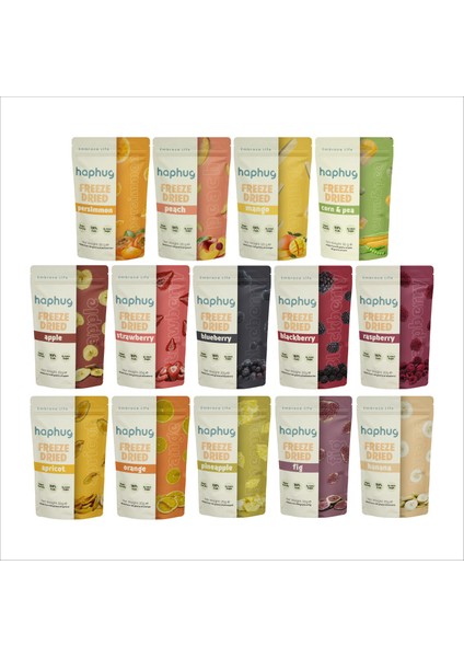 Freeze Dried (Dondurularak Kurutulmuş) Mega 14'lü Paket - Freeze Dry Meyve Kurusu
