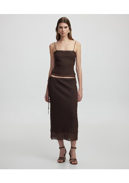 Lurex Iplikli Triko Etek IS1250004072074