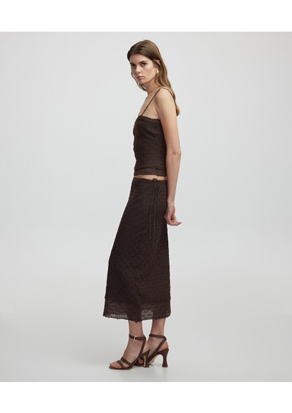 Lurex Iplikli Triko Etek IS1250004072074