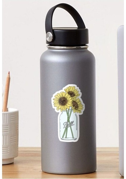 Major Selection Ayçiçeği -Sunflower Tasarımlı Sticker Seti - Telefon ve Bilgisayar, Laptop Yüzeylerine Uygun fiyatları
