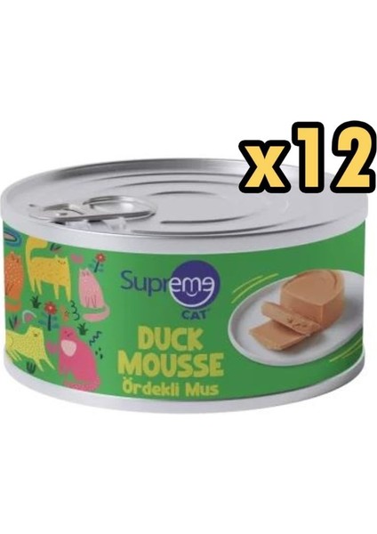 Cat Ördekli Yaş Kedi Maması 85 gr x 12 Adet