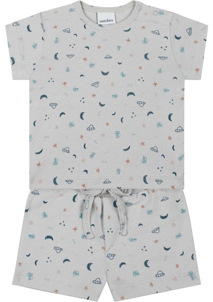 Uzay Tshirt Şortlu Set