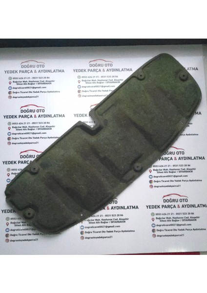 Toyota Corolla Kaput Altı Izalatör ( Izolatör ) Keçe 2007-2012 Model Uyumlu modelleri