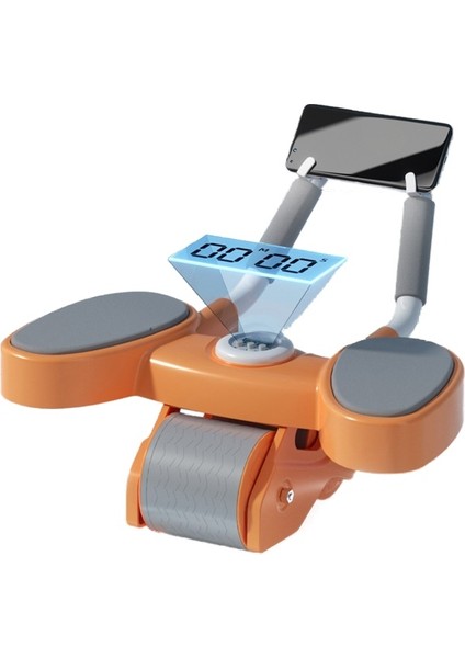 Erkekler ve Kadınlar Için Otomatik Geri Tepme Çift Tekerlek Braketi Dirsek Desteği Karın Tekerleği (Yurt Dışından)