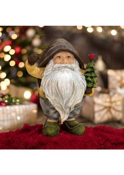 Sakallı Noel Baba 40CM Bahçe Cücesi