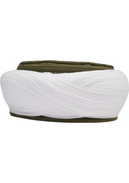 Talebe Sarığı-Beyaz Kumaş-Yeşil Takke-Çapraz Sarım-Nâli Şerif-7 Metre fırsatları