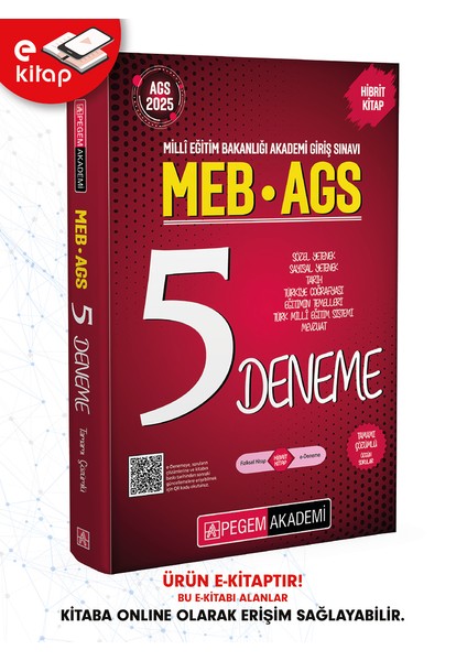2025 MEB-AGS Tamamı Çözümlü 5 E-Deneme
