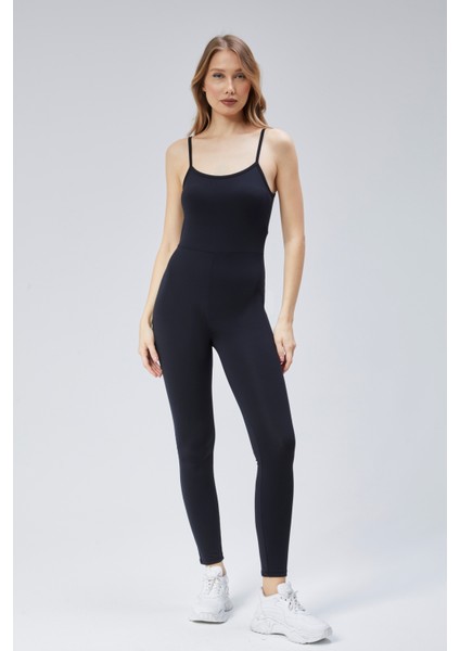 Kadın Sırtı Açık Spor Comfortlux Uzun Tulum