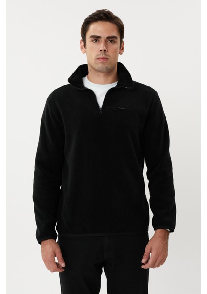 Esw 2882 Yarım Fermuar Dik Yaka Tüylenmez Polar Sweat