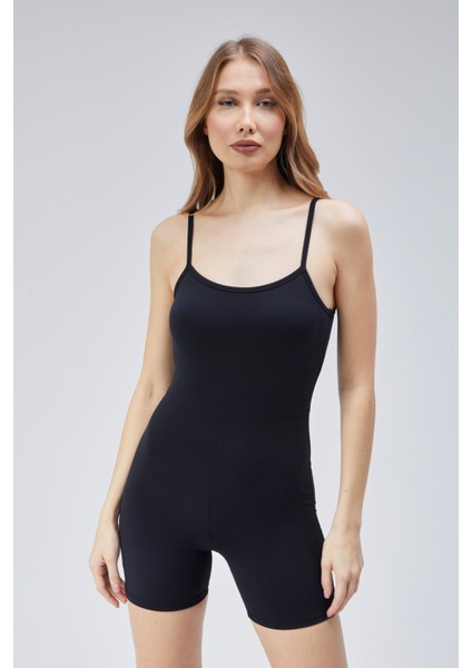 Kadın Sırtı Açık Spor Comfortlux Kısa Tulum