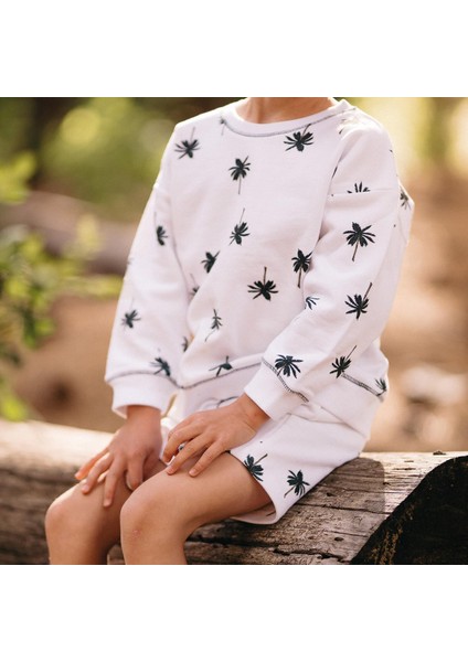Palmiye Sweatshirt Şort Set indirimleri