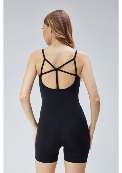 Kadın Sırtı Açık Spor Comfortlux Kısa Tulum modelleri