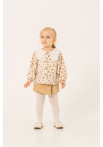 Kız Bebek Fistolu Şort Etek Takım (Külotlu Çorap Hediyeli) modelleri