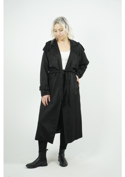 Süet Trençkot modelleri