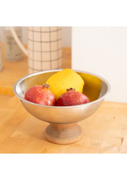 Asimetrik Ahşap Ayaklı 22 cm Sunum Kasesi
